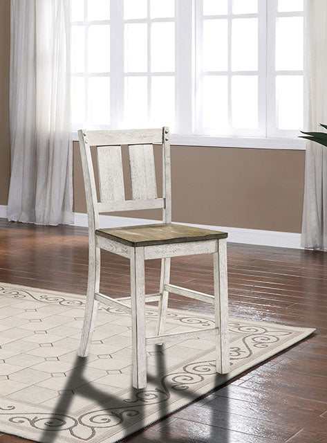 Dakota Antique White/Ash Brown Counter Height Chair (Set of 2) - Image 2