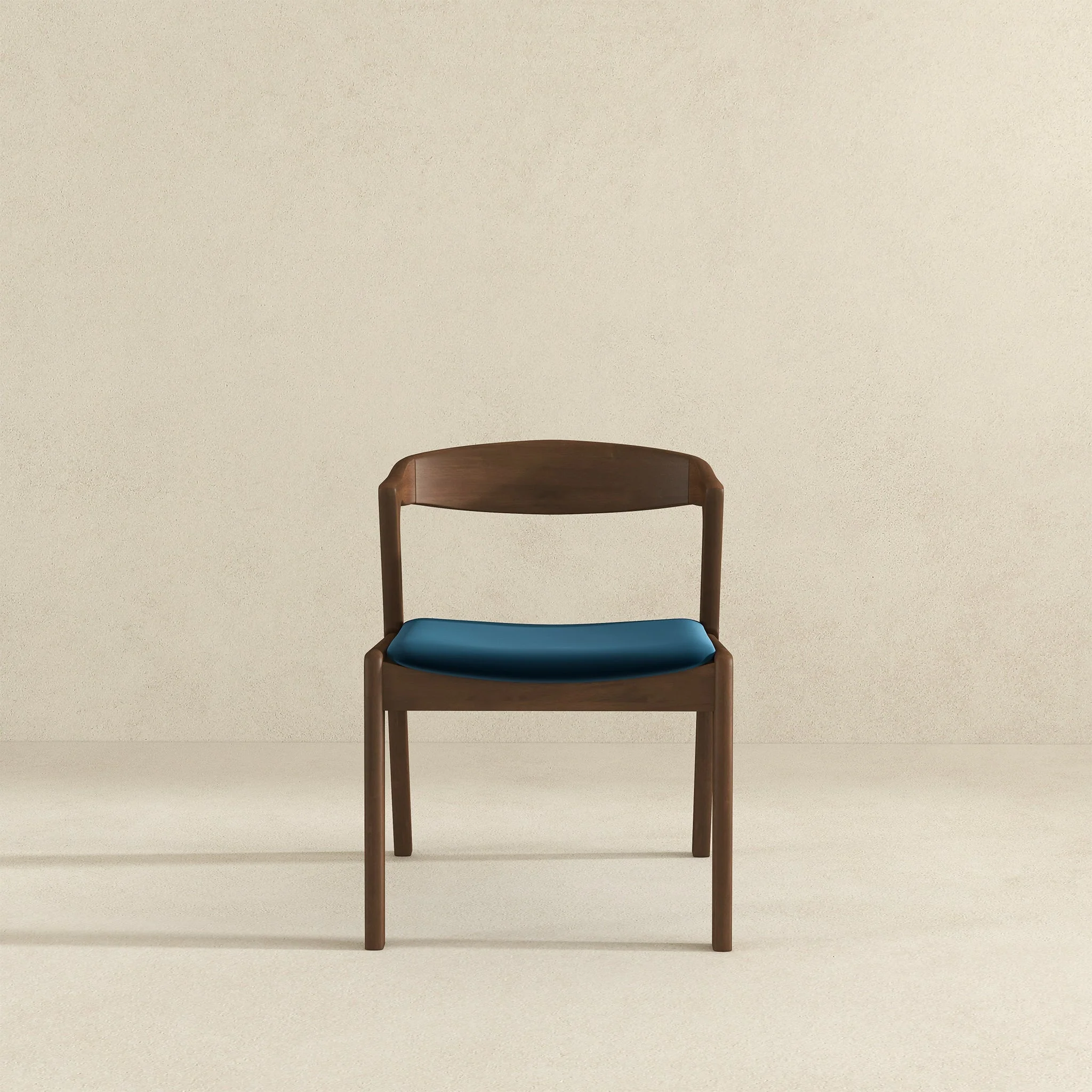 Dakota  Solid Wood Blue Velvet Dining Chair (Set Of 2) - Image 4