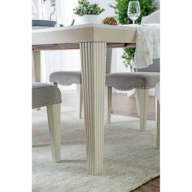 Daniella Antique White/Gray Dining Table - Image 4