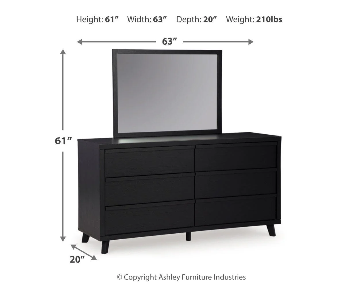 Danziar Panel Headboard Bedroom Set - Image 13