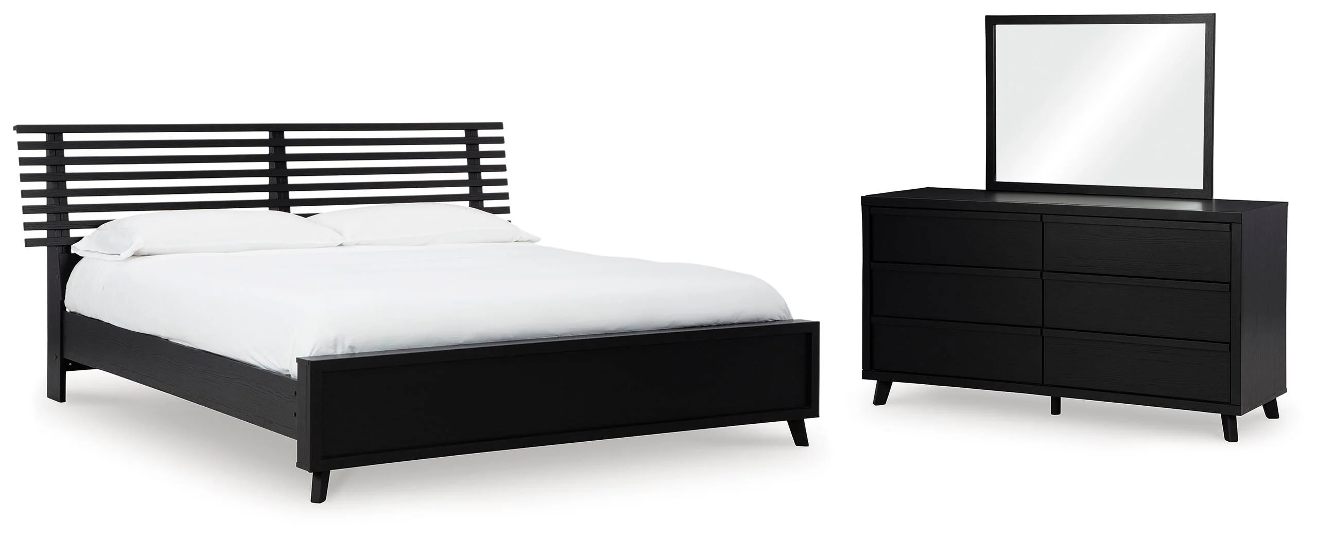 Danziar Slat Panel Bed Bedroom Set - Image 3