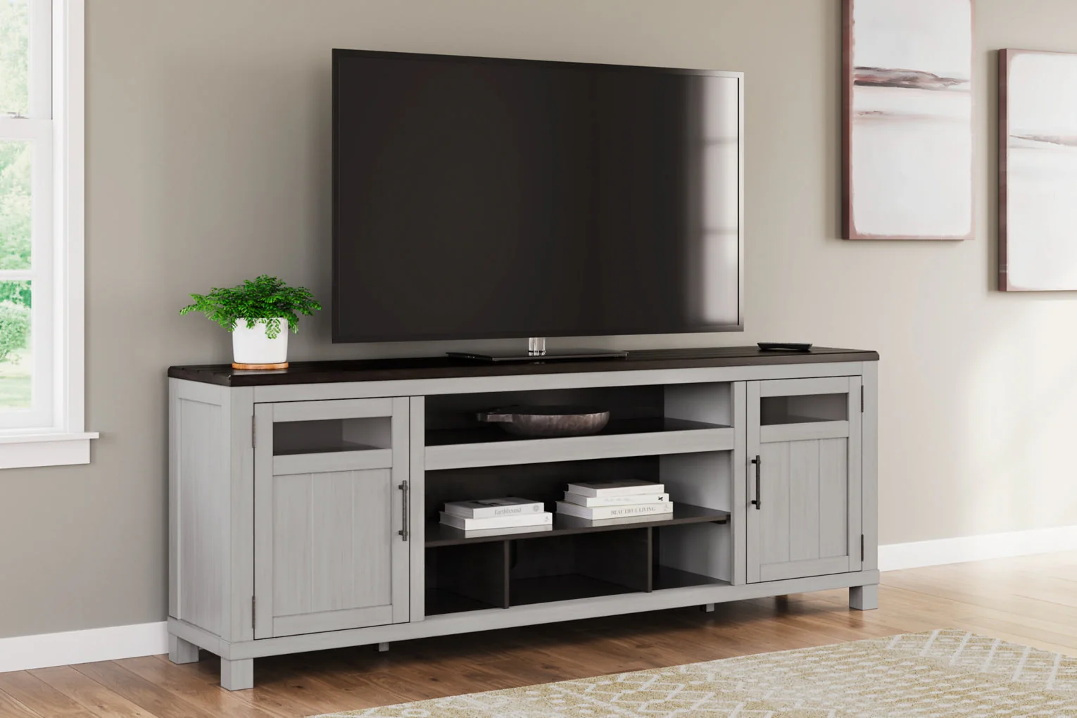 Darborn XL TV Stand w/Fireplace Option - Image 2