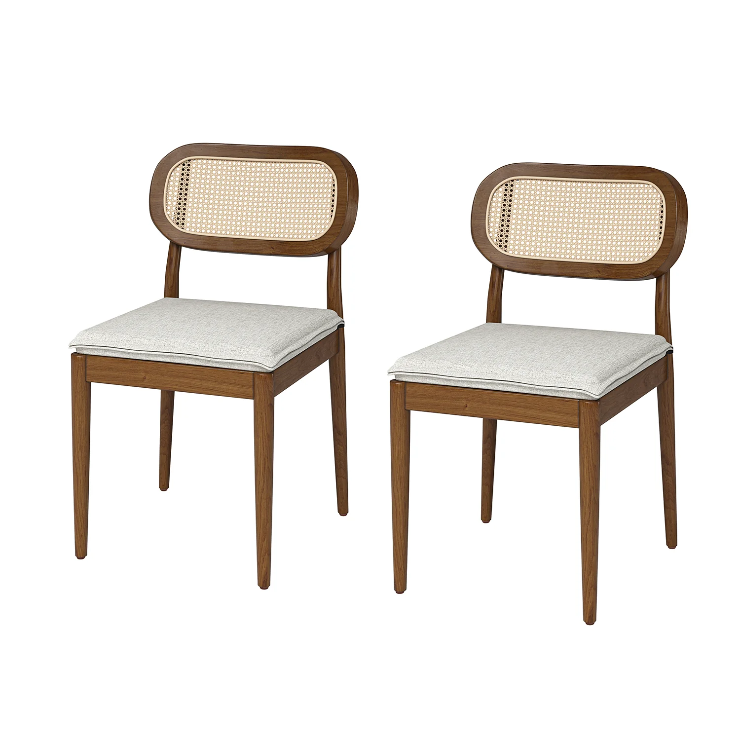 Konstantin Ratten Dining Chair Set of 2 in Acorn - Image 2