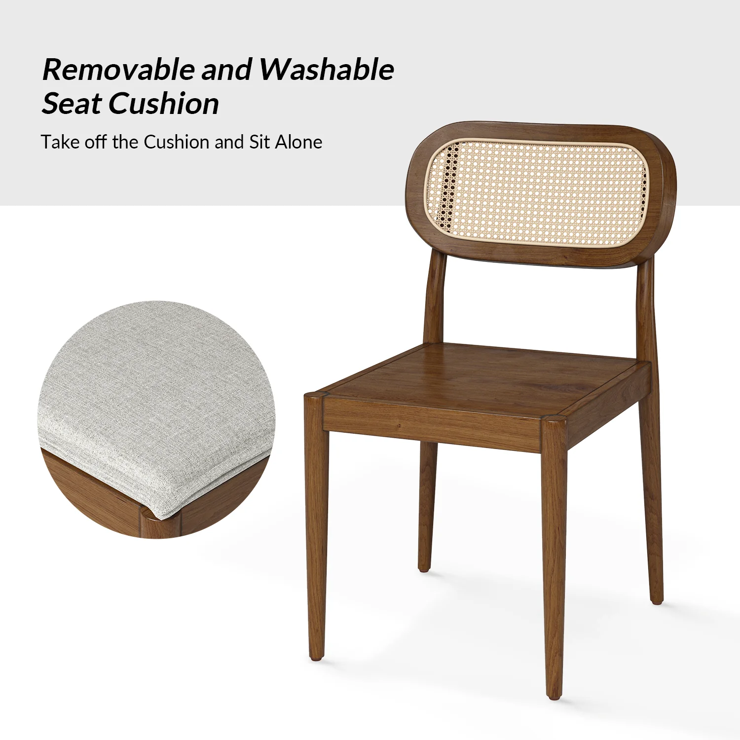 Konstantin Ratten Dining Chair Set of 2 in Acorn - Image 3