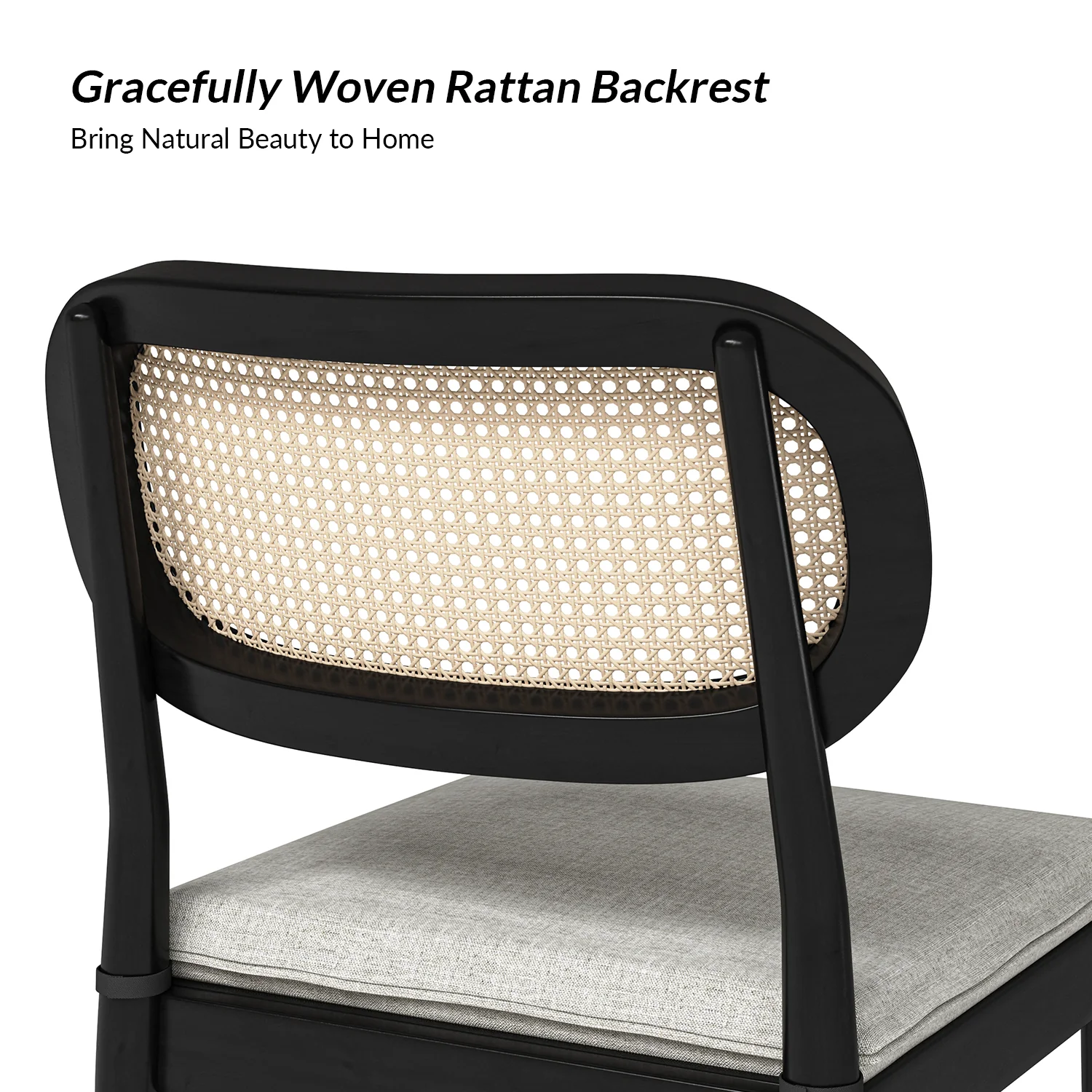 Konstantin Ratten Dining Chair Set of 2 in Black - Image 5