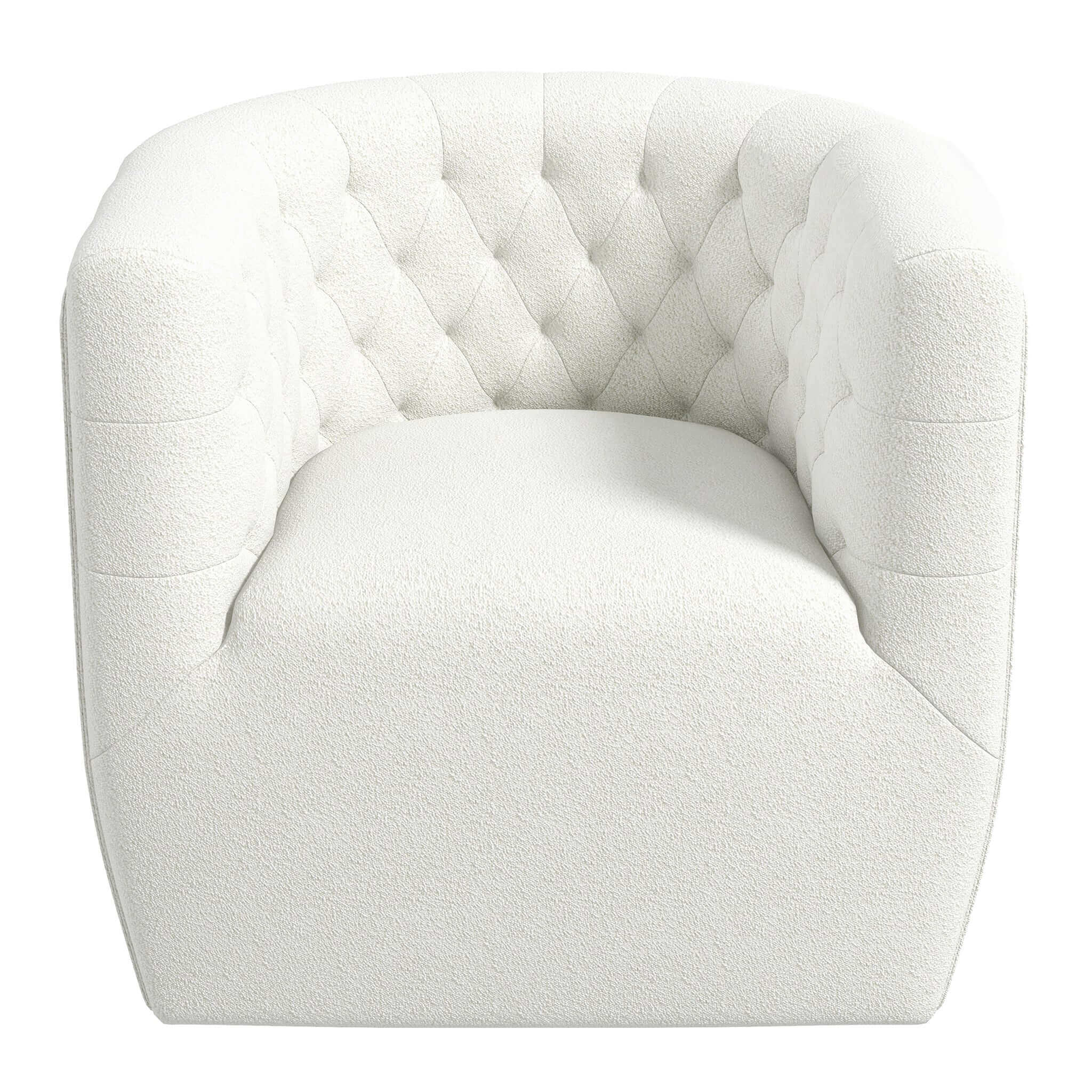 Delaney Cream Boucle Swivel Chair - Image 8