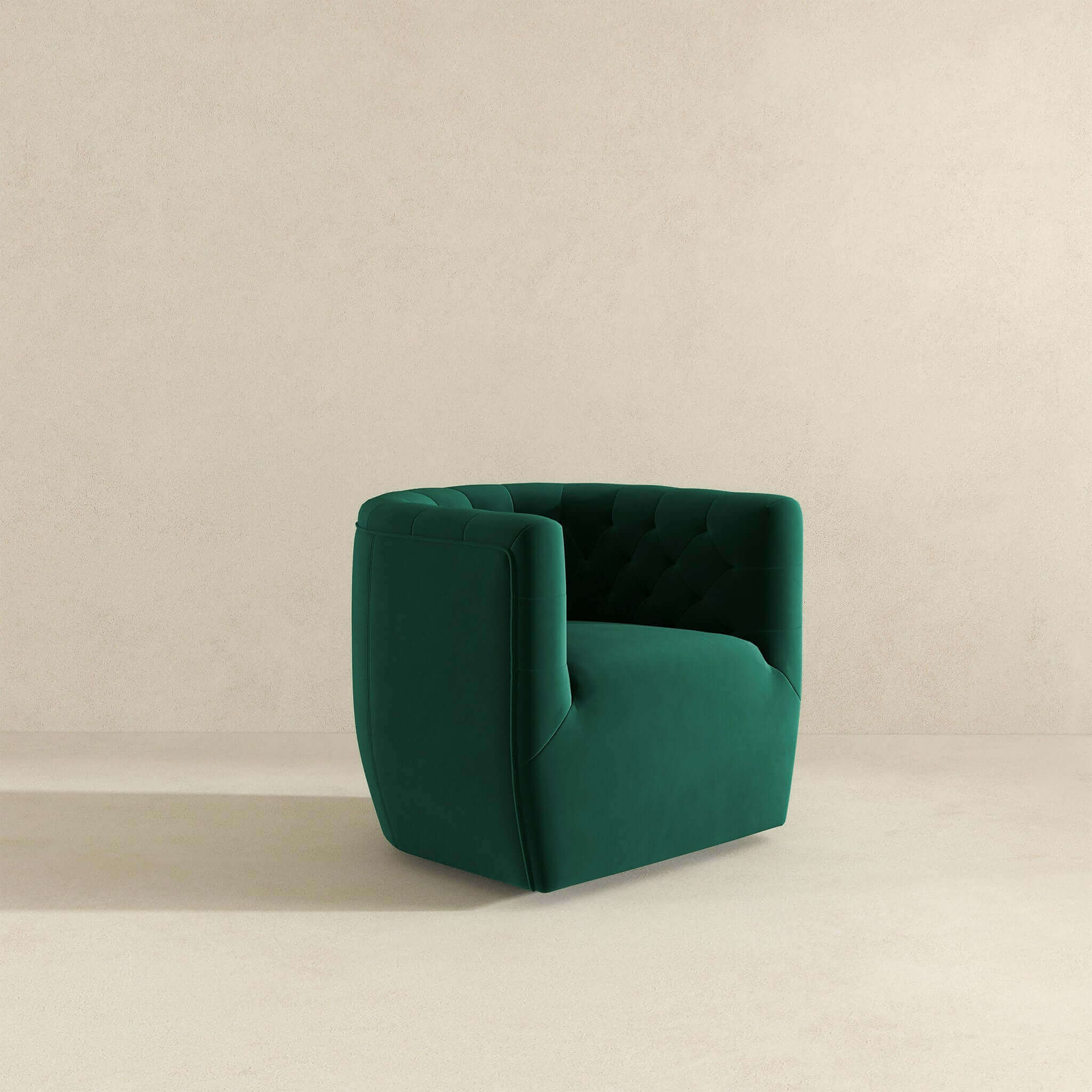 Delaney Green Velvet Swivel Chair - Image 8