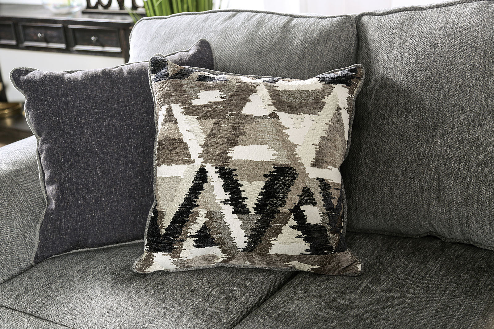 Delgada Graphite Sofa & Loveseat - Image 6