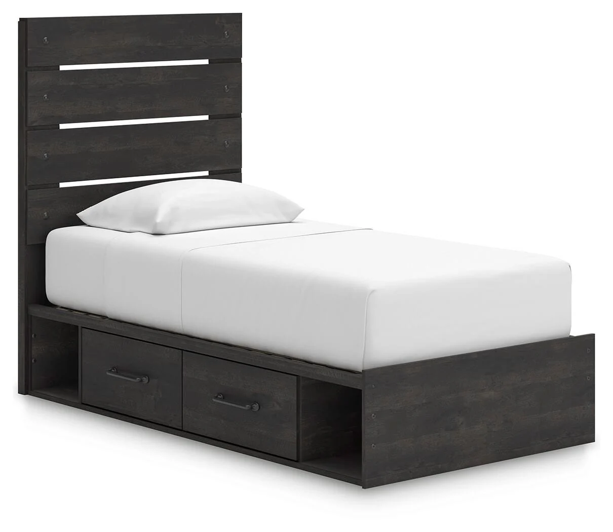 Delmorta Panel Bed with Storage - Image 3