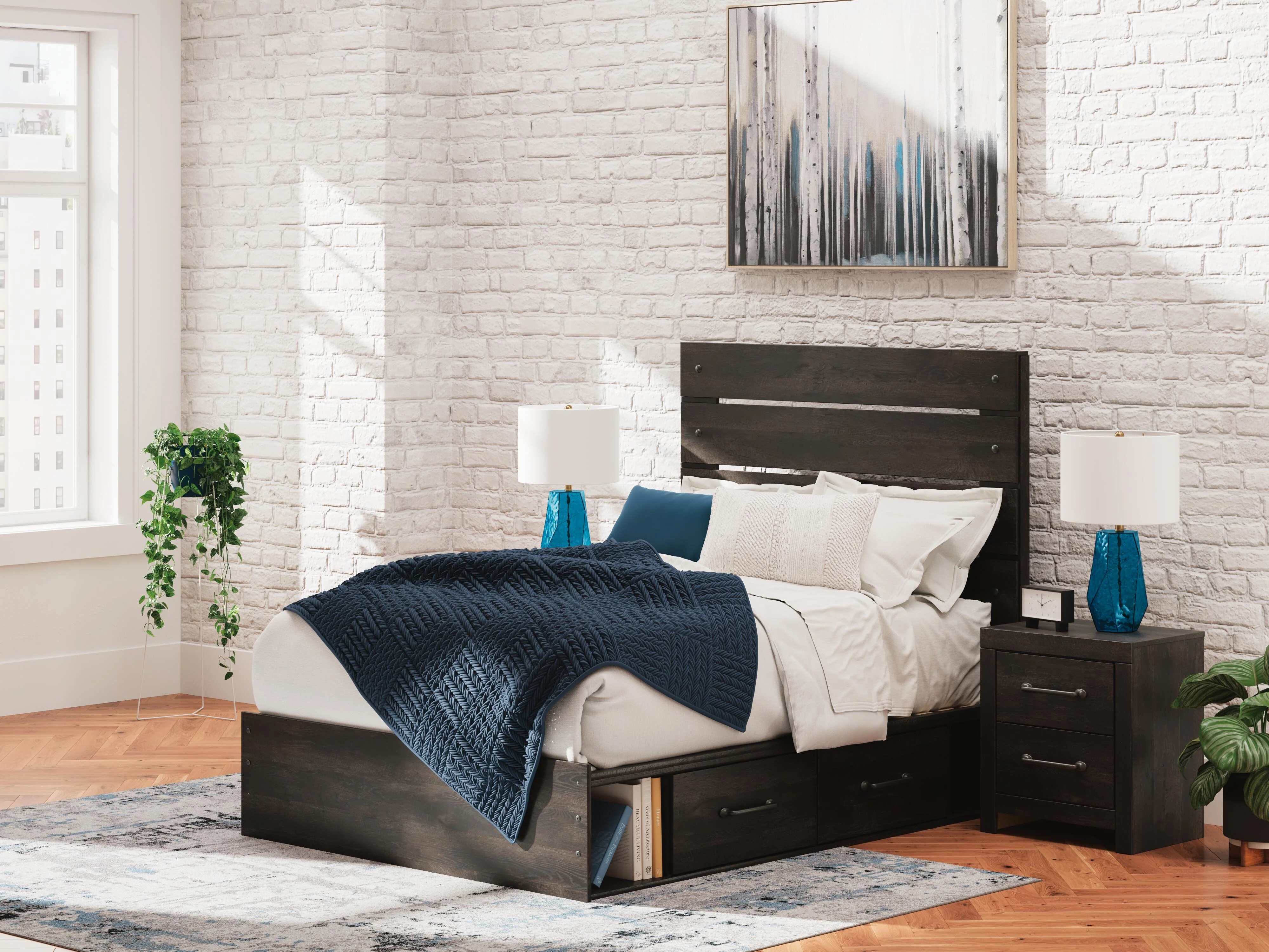 Delmorta Panel Storage Bed - Image 3