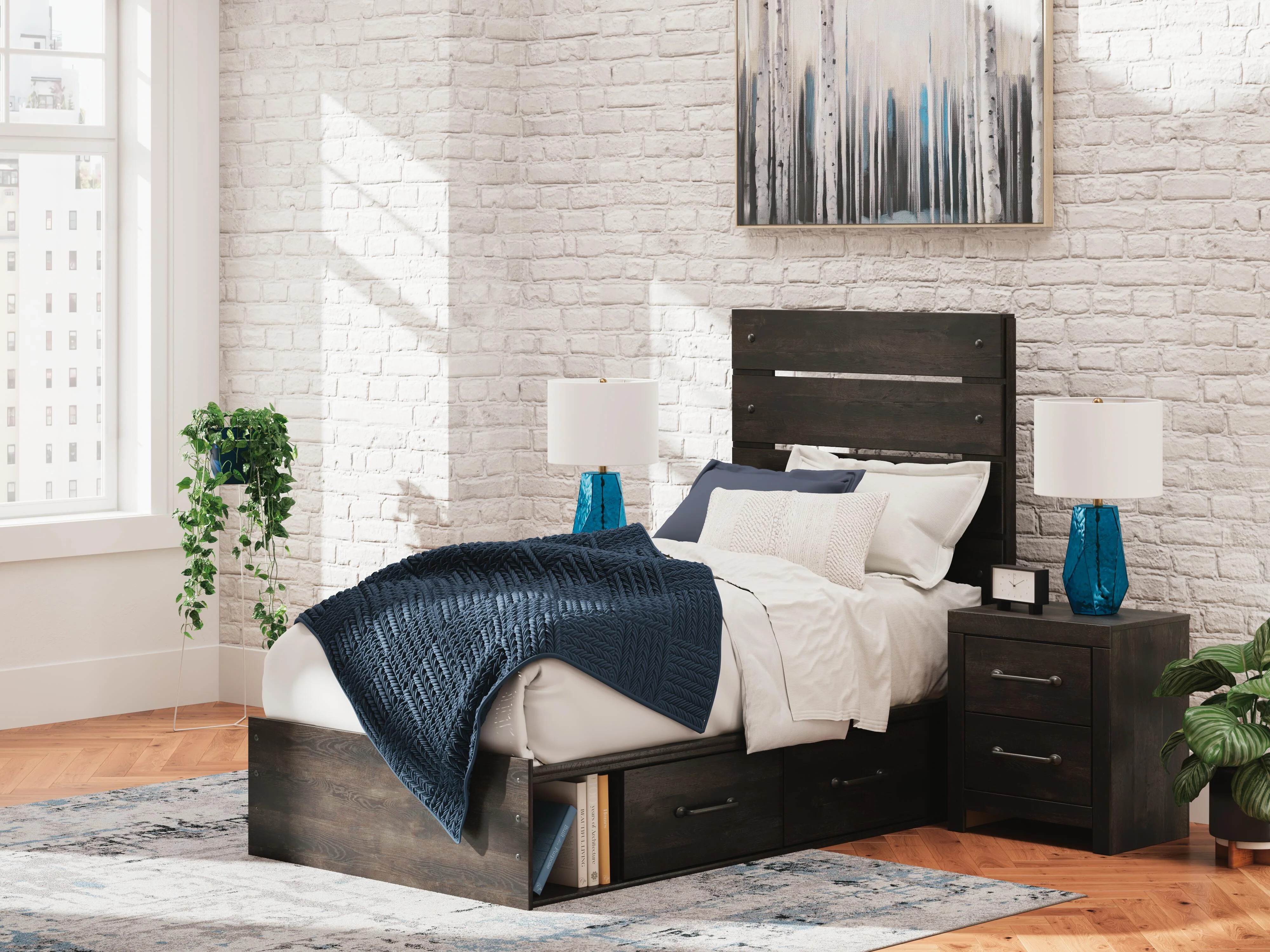 Delmorta Panel Storage Bed - Image 4