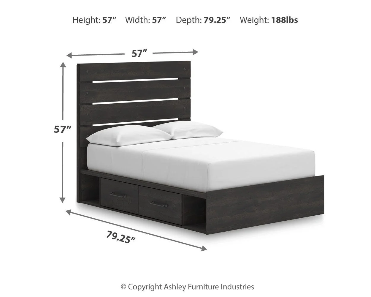 Delmorta Panel Storage Bed - Image 7