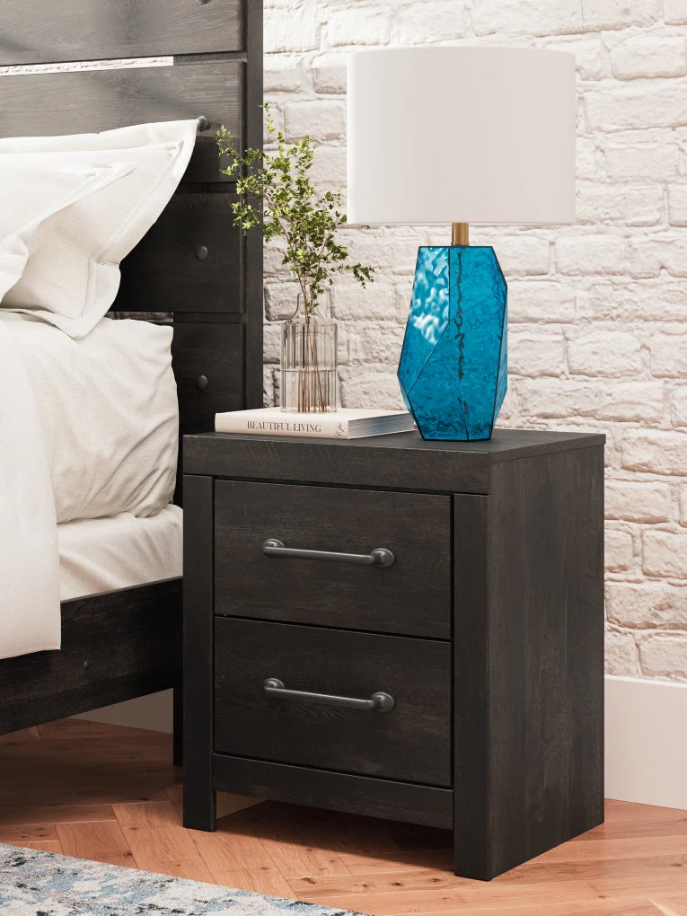 Delmorta Two Drawer Night Stand - Image 2