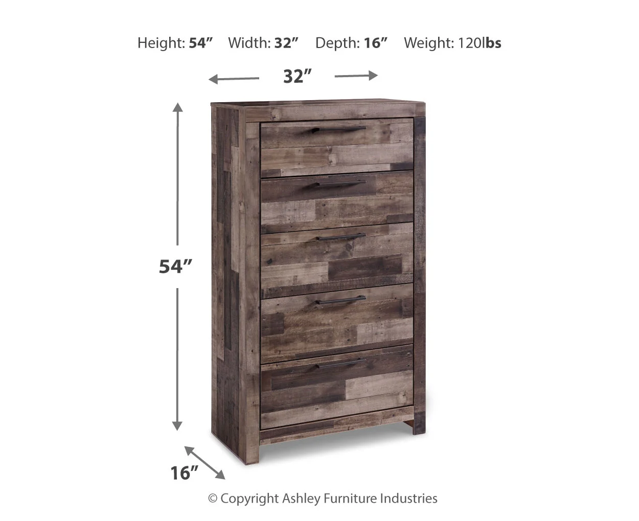 Derekson Five Drawer Chest - Image 4
