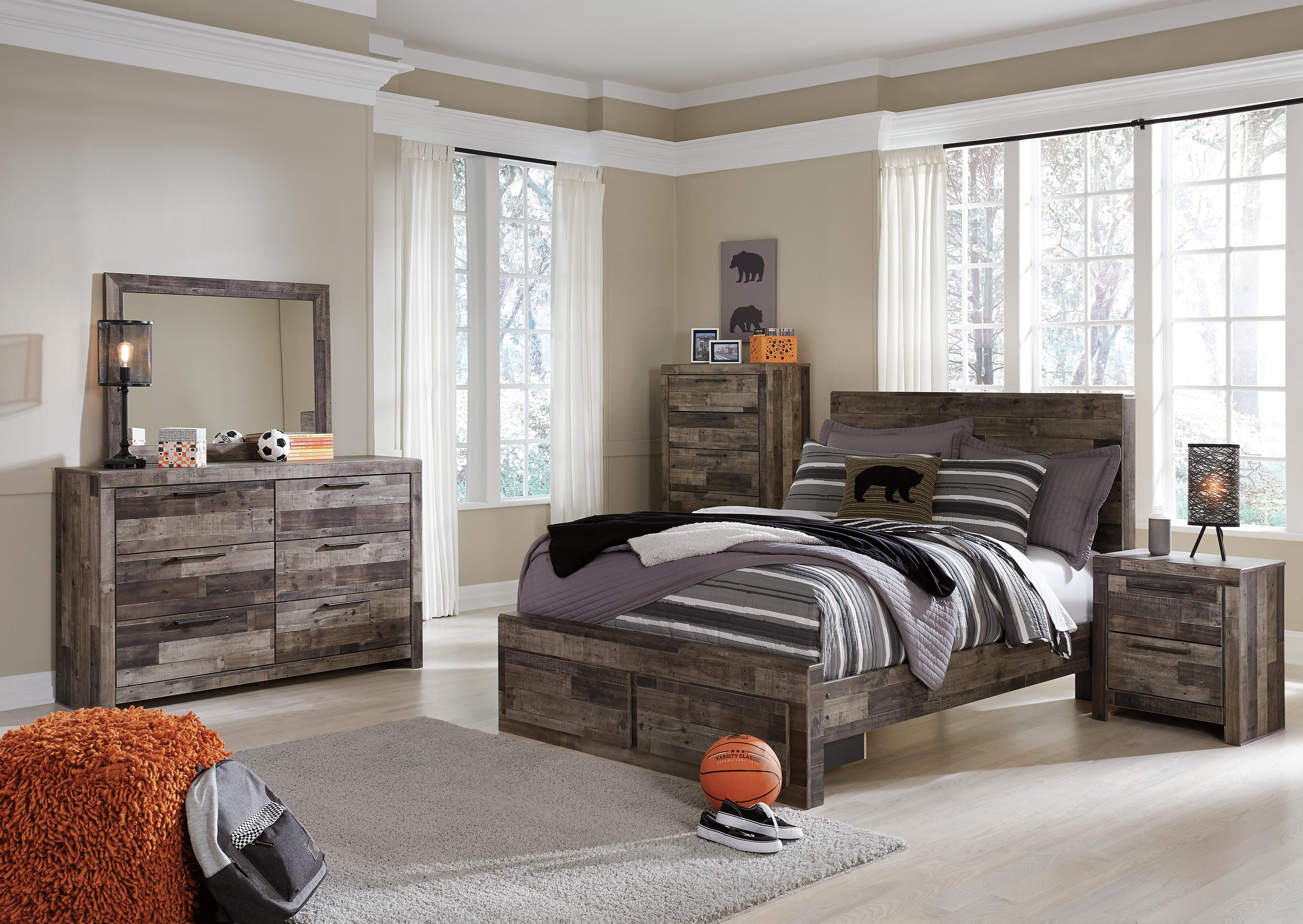Derekson Panel Bed with 2 Storage Drawers - Image 15