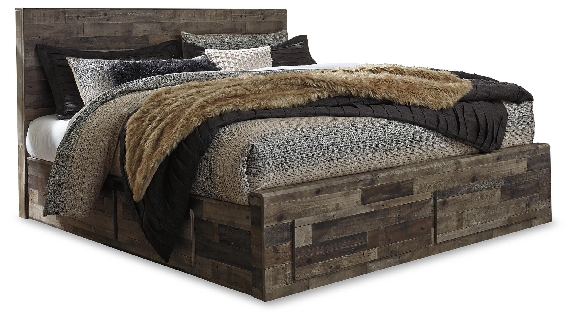 Derekson Panel Bed with 6 Storage Drawers - Image 2