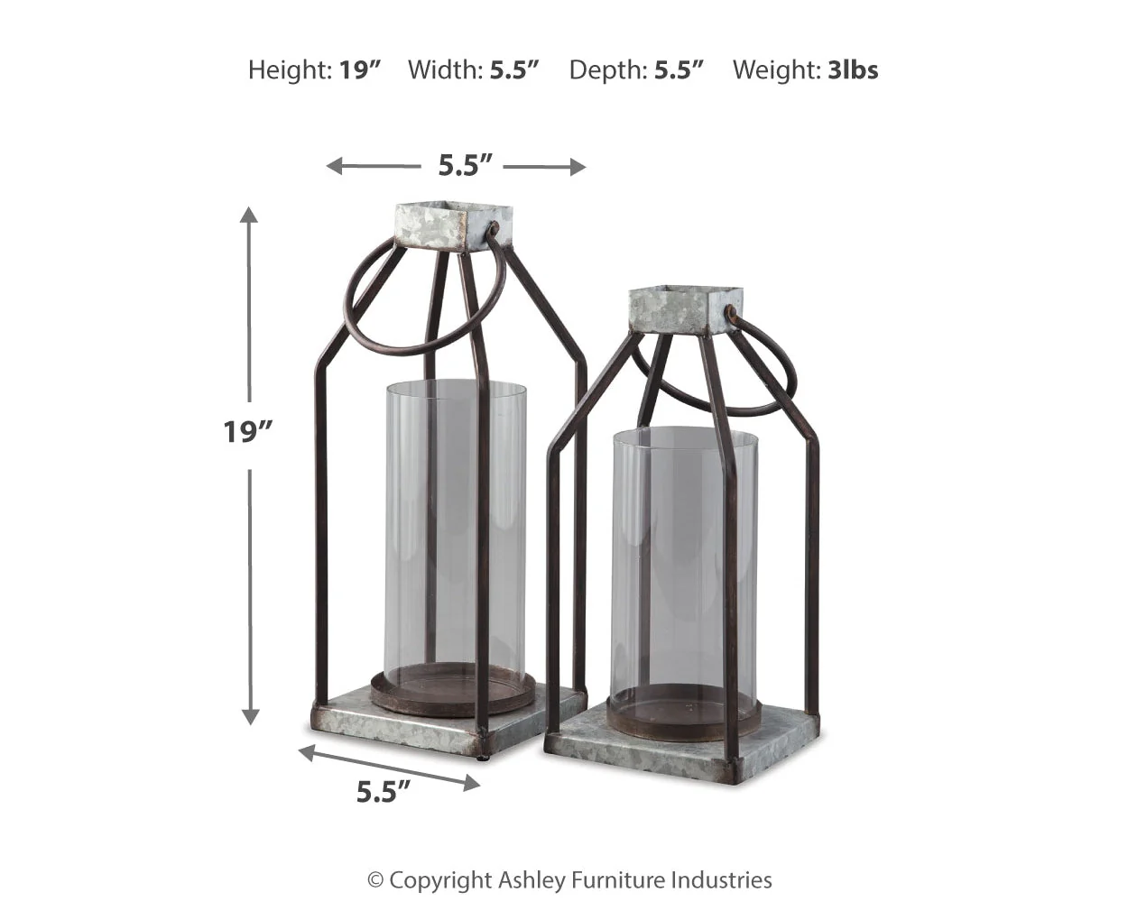 Diedrick Lantern Set - Image 3