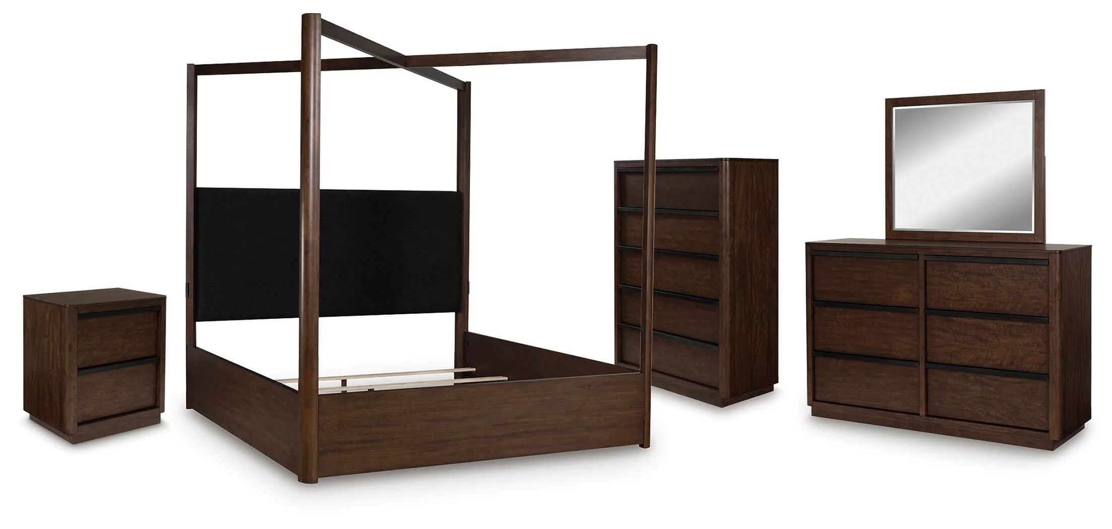 Dilenno Canopy Bed Bedroom Set - Image 4
