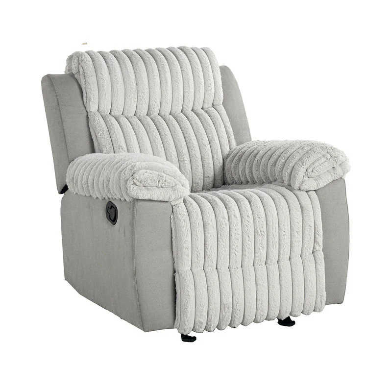 Dionysus Gray Manual Glider Recliner - Image 3