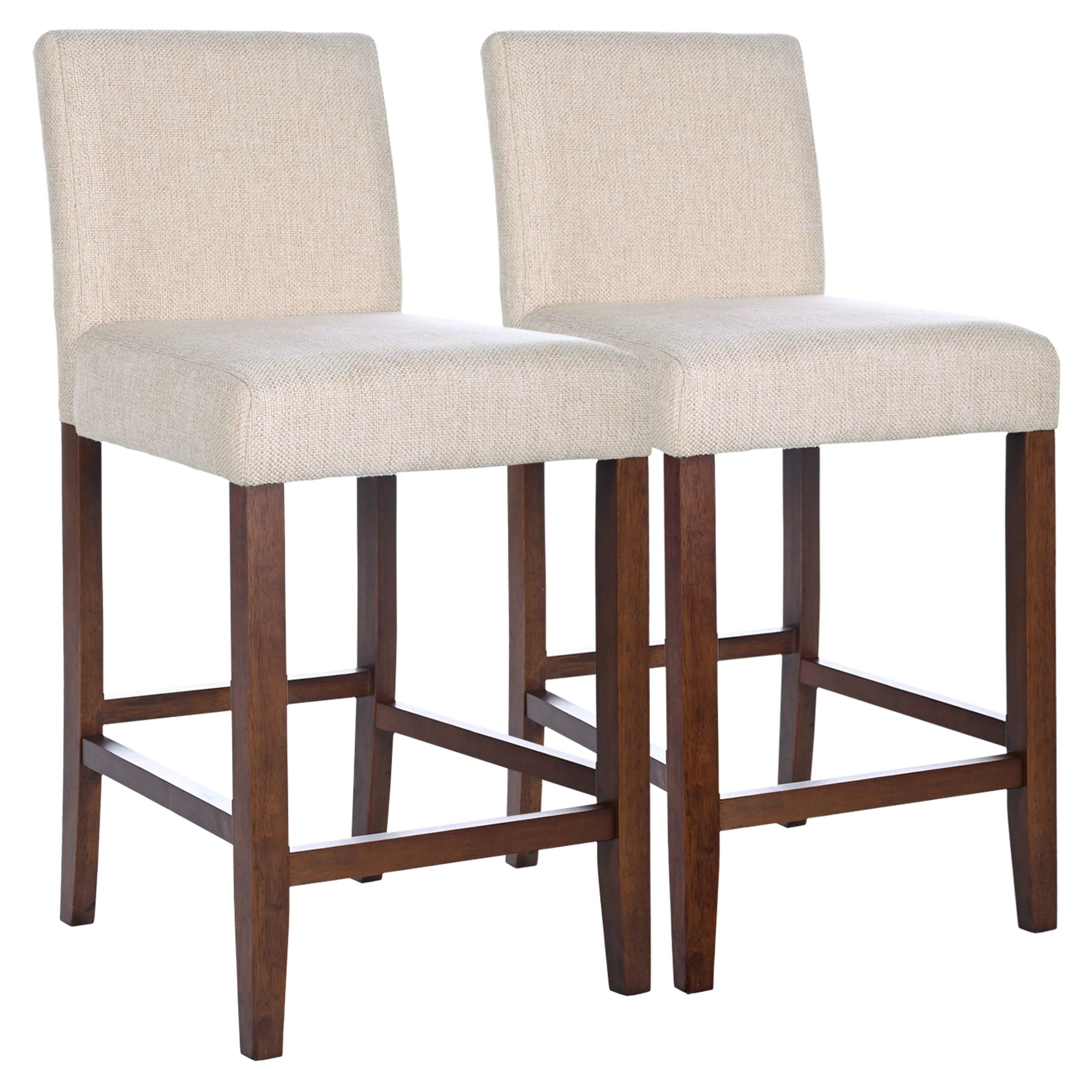 Dorian Beige Fabric Counter Chair (Set of 2) - Image 4