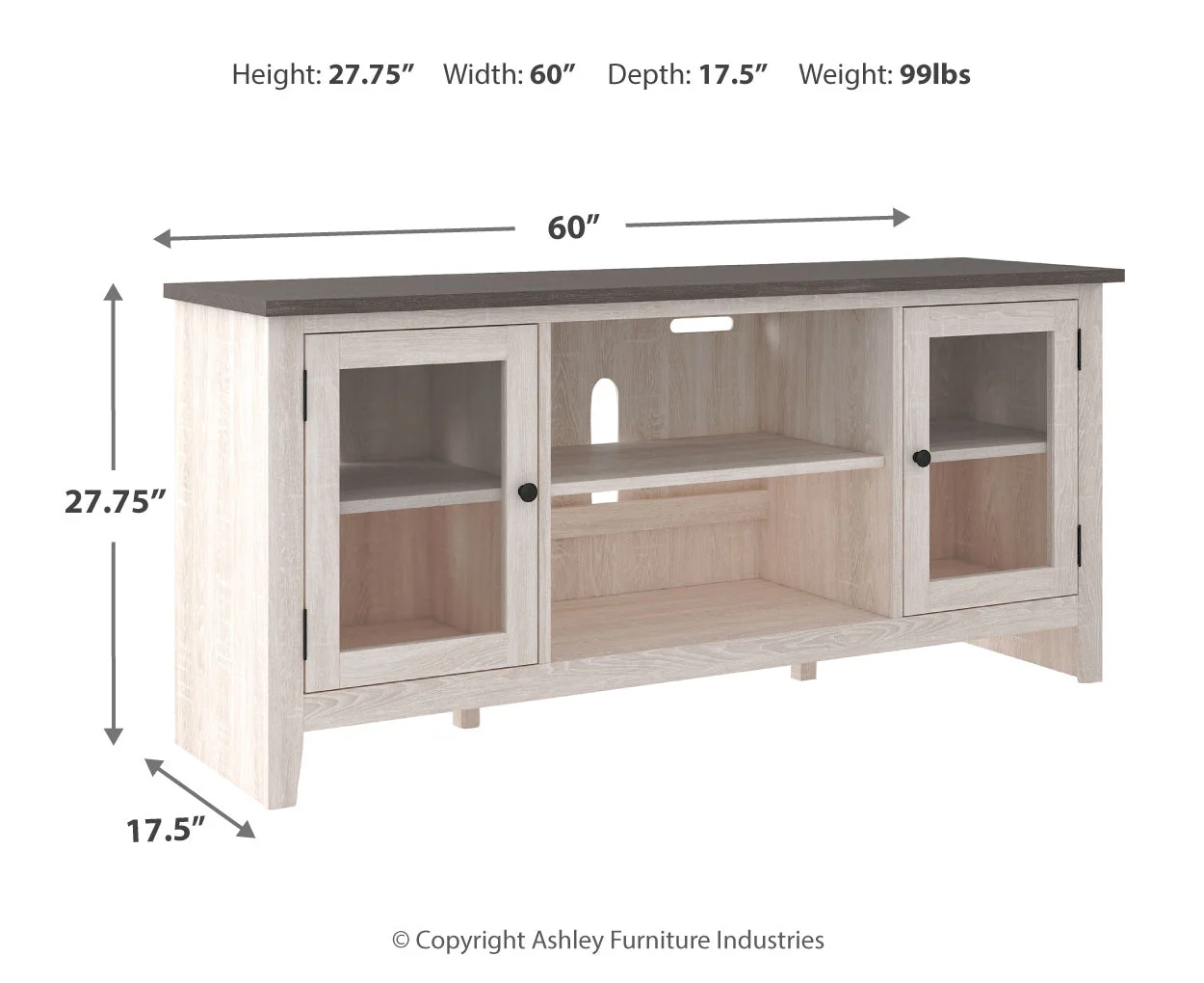 Dorrinson LG TV Stand w/Fireplace Option - Image 4