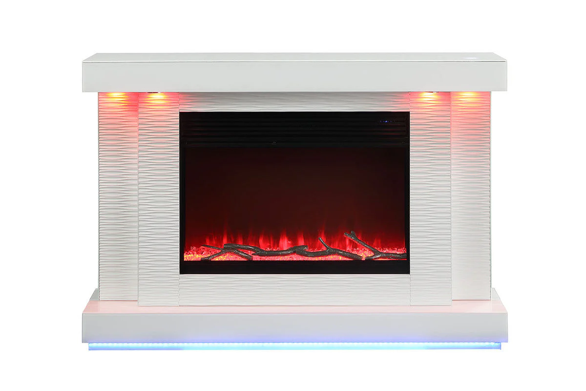 Dorrit White 55" Electric Fireplace - Image 8