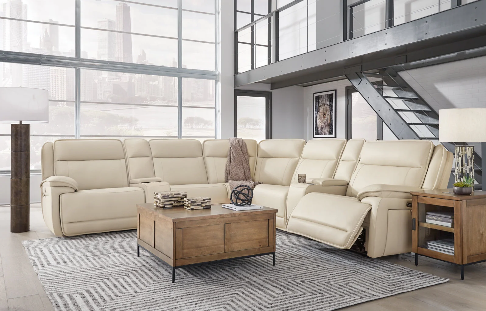 Double Deal 7-Piece Reclining Sectional with 2 Consoles - Image 3