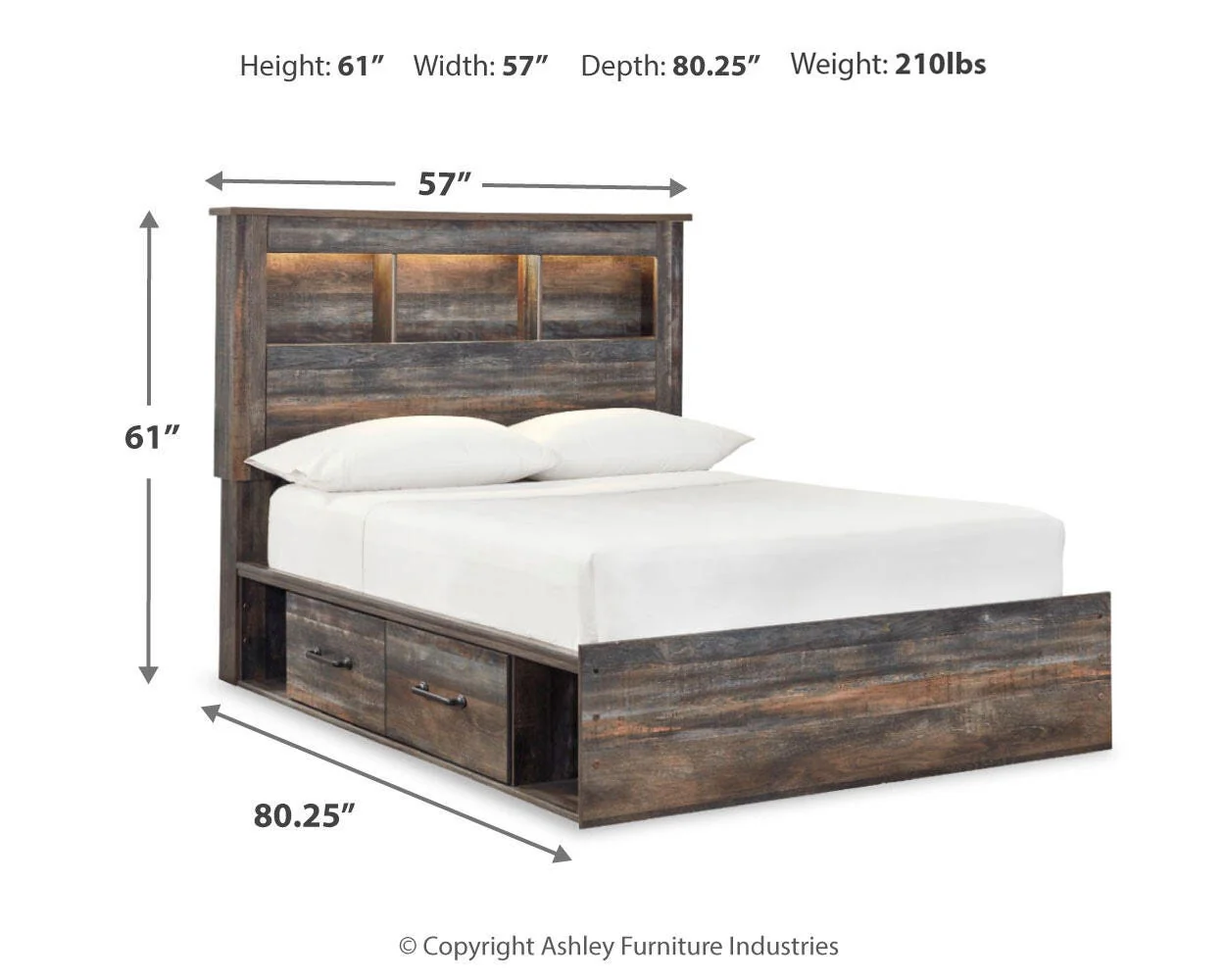 Drystan Bookcase Bed Bedroom Set - Image 75