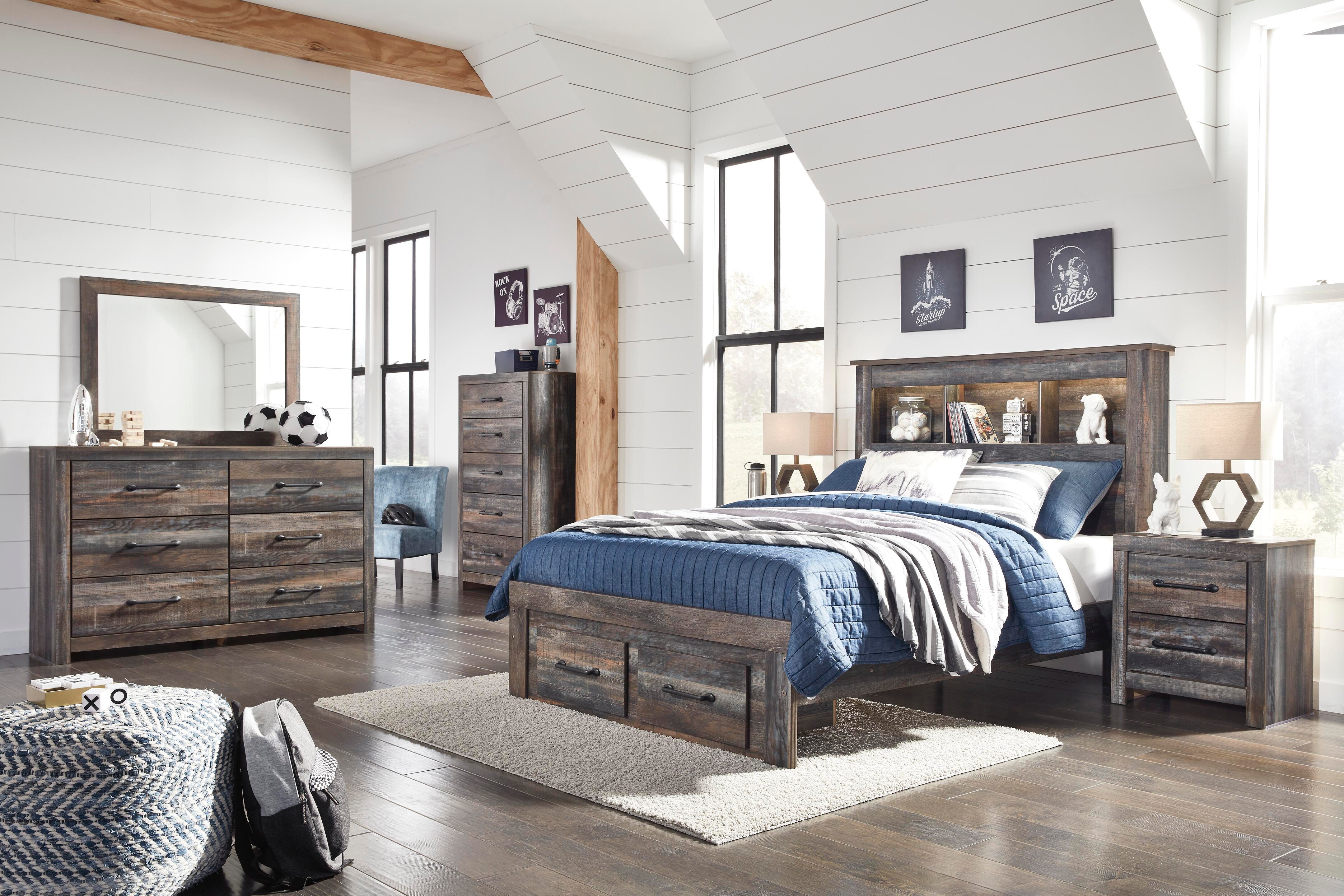 Drystan Bookcase Bed with 2 Storage Drawers - Image 13