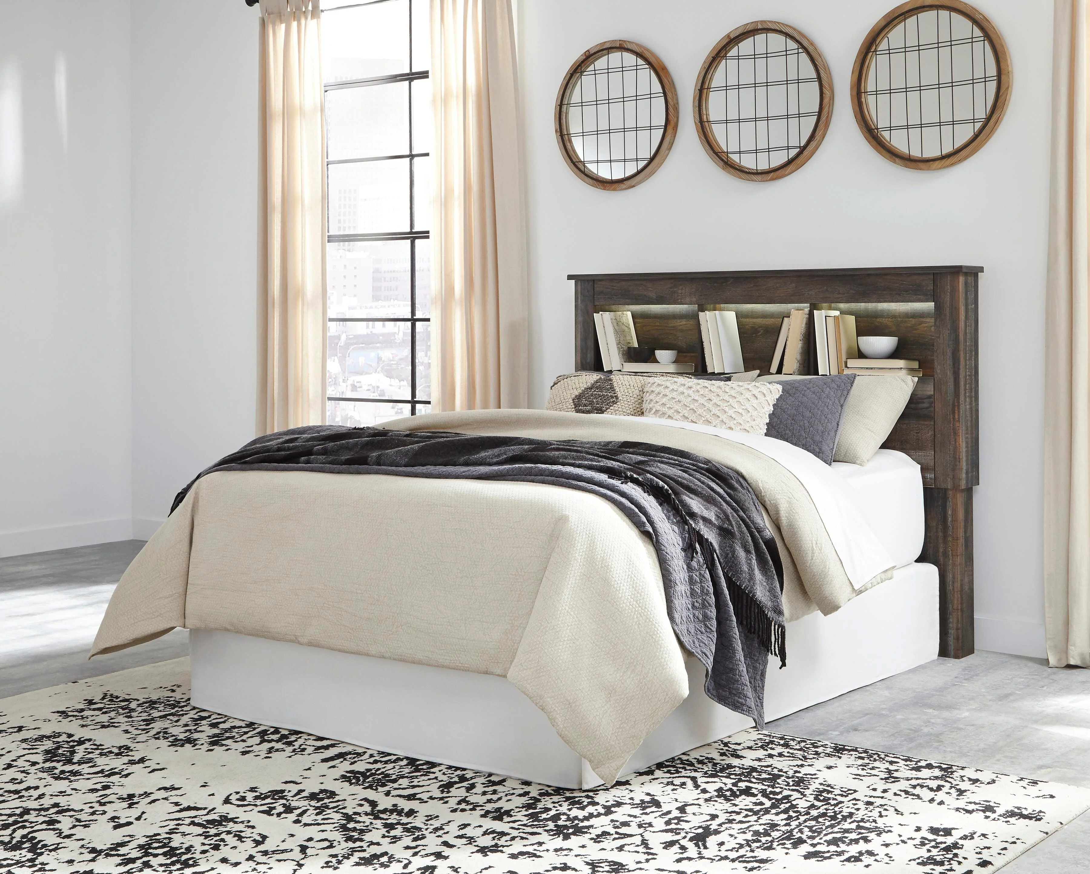 Drystan /Full Bookcase Headboard Bed Bedroom Set - Image 2