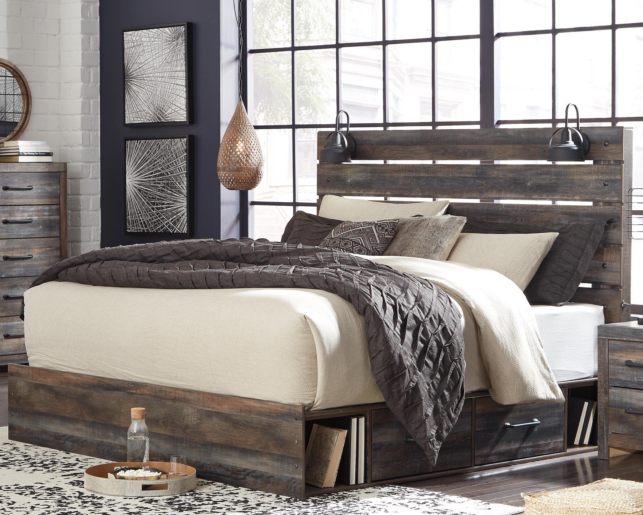 Drystan Panel Bed with 2 Storage Drawers - Image 10