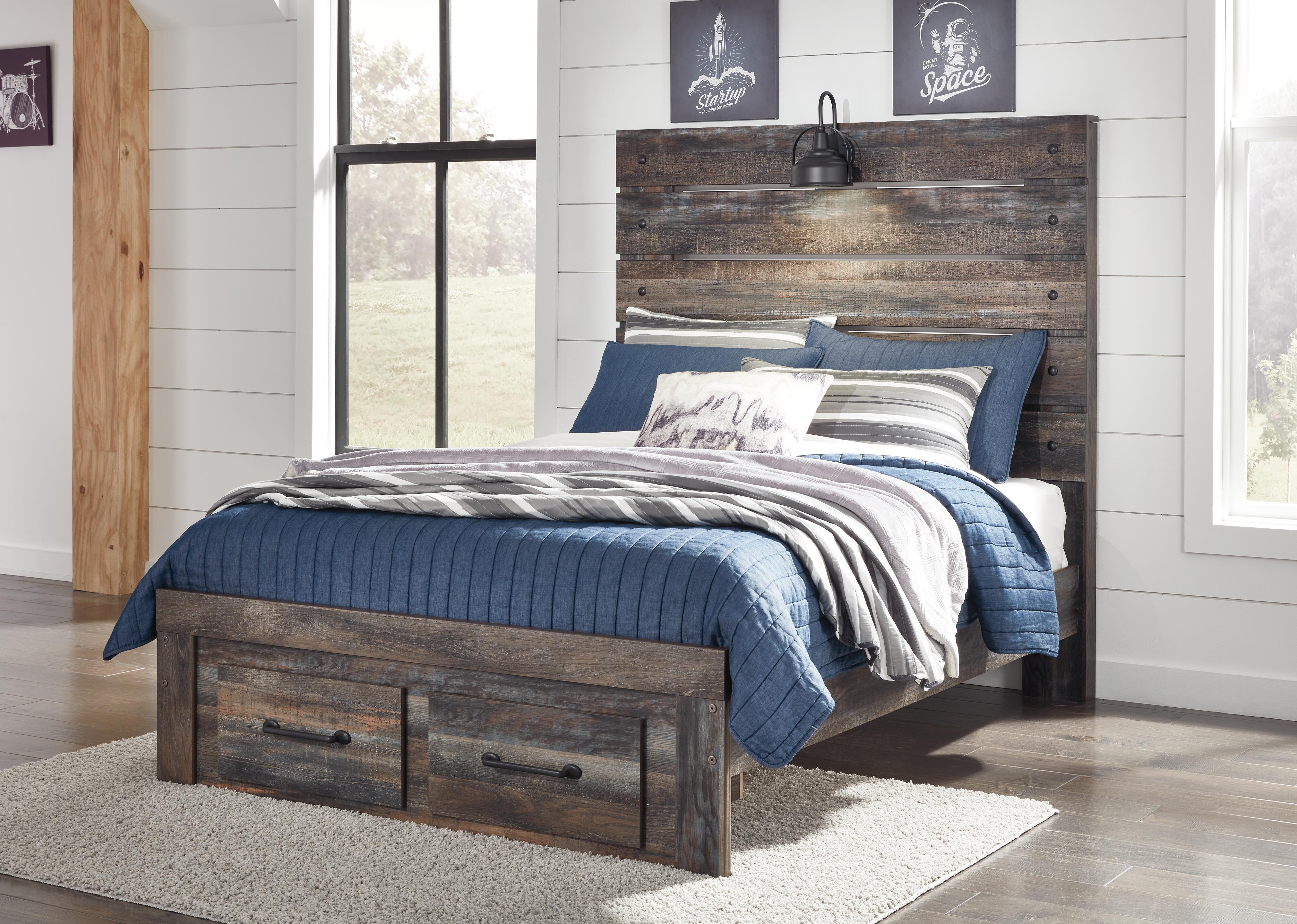 Drystan Panel Bed with 2 Storage Drawers - Image 22