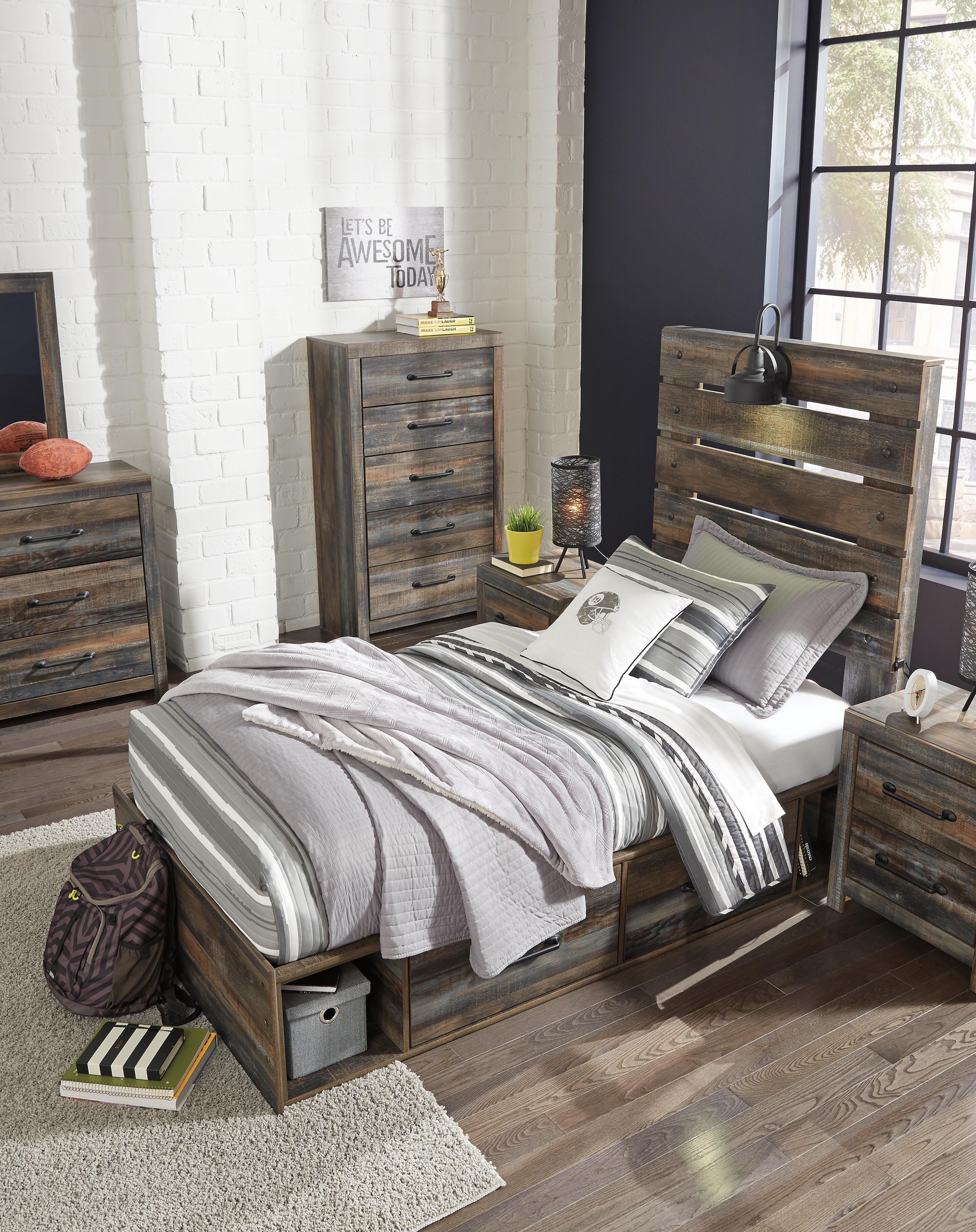 Drystan Panel Bed with 2 Storage Drawers - Image 34
