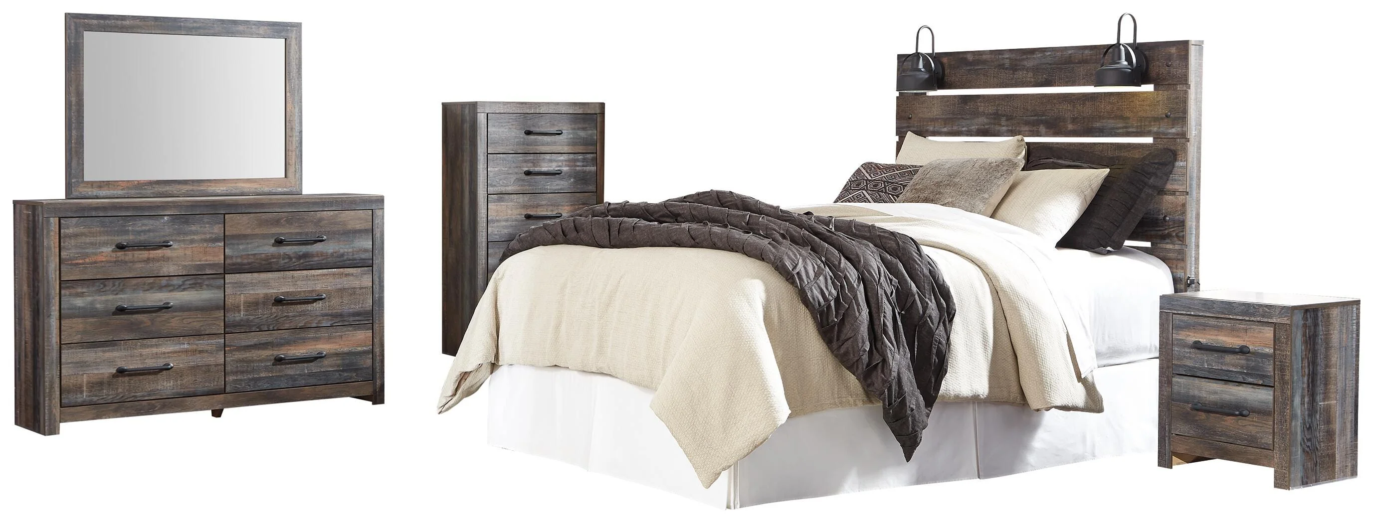 Drystan Panel Headboard Bed Bedroom Set - Image 7