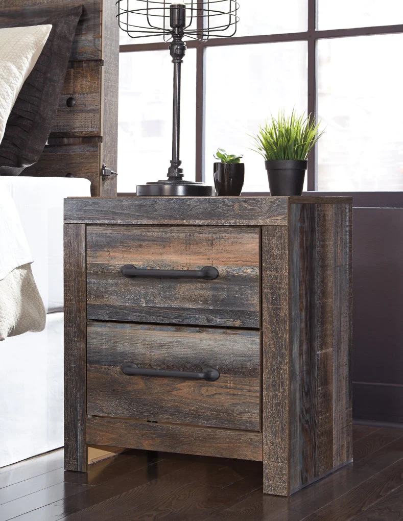 Drystan Two Drawer Night Stand - Image 2