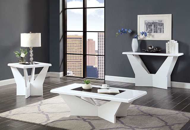 Dubendorf White Sofa Table - Image 2