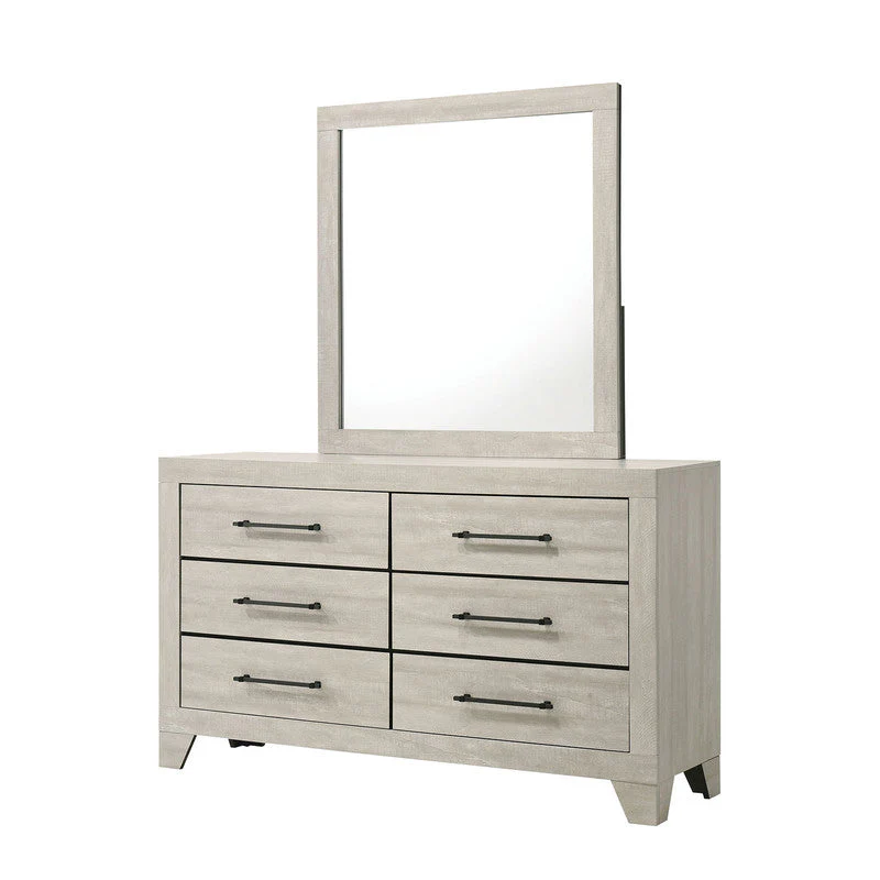 Dubuque Light Gray 5 Pc. Queen Bedroom Set w/ 2NS - Image 2