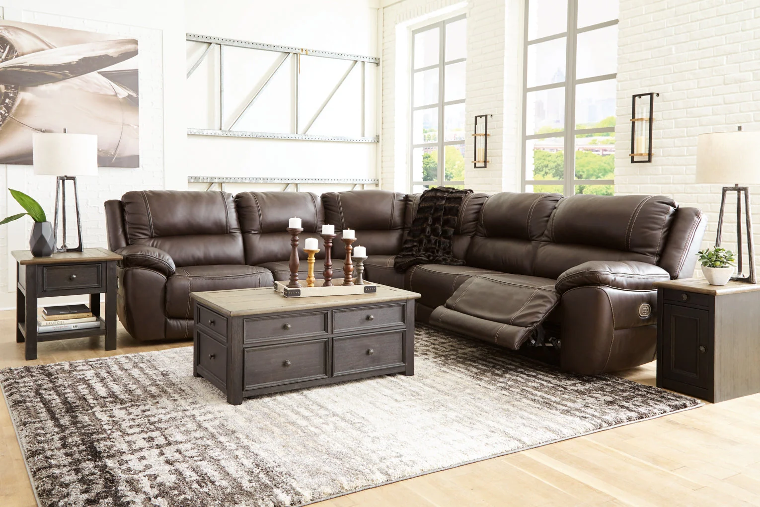 Dunleith 5-Piece Power Reclining Sectional - Image 7