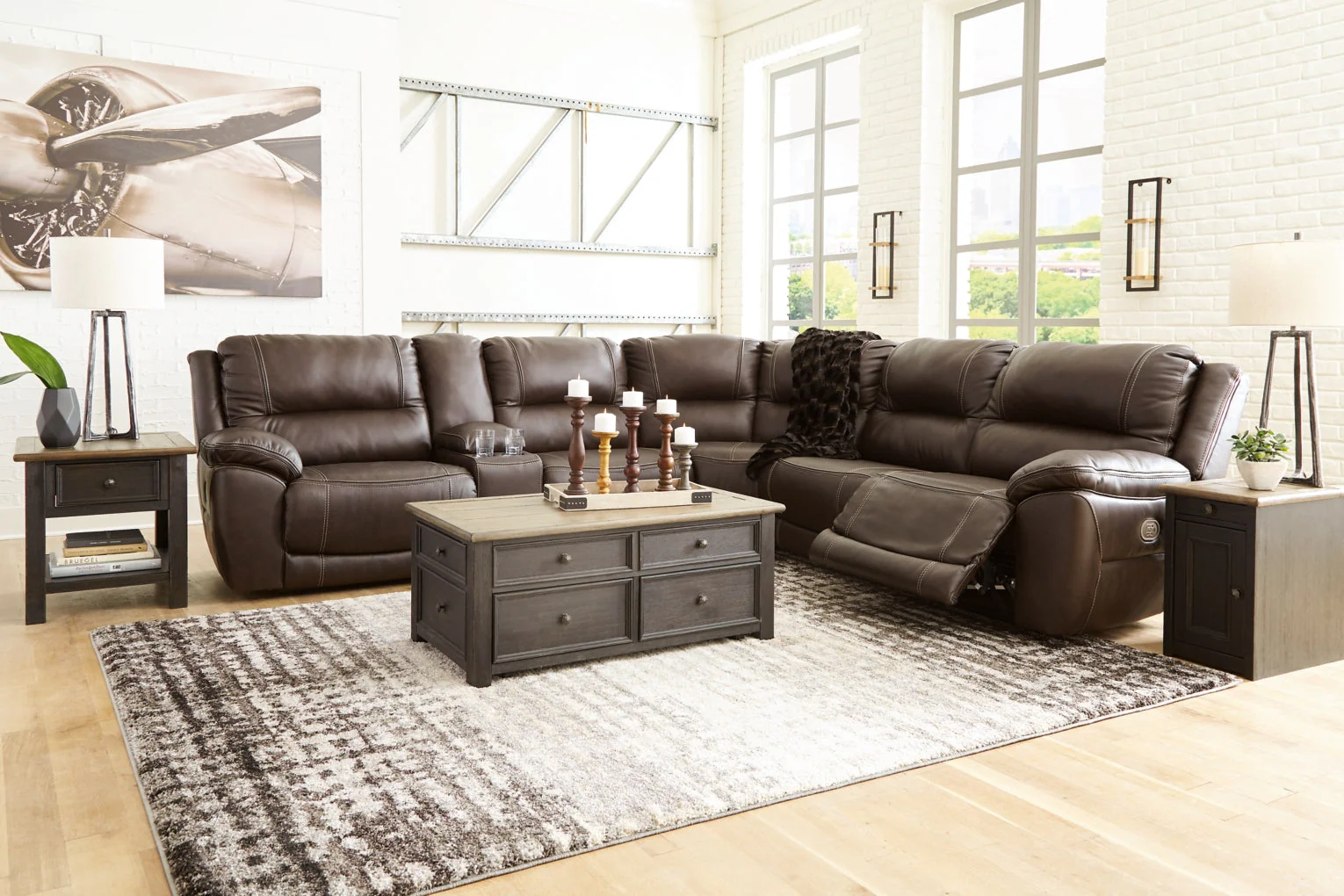 Dunleith 6-Piece Power Reclining Sectional - Image 4