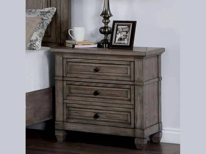 Durango Warm Gray Nightstand w/ USB