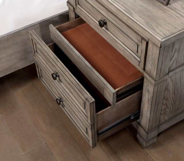 Durango Warm Gray Nightstand w/ USB - Image 3