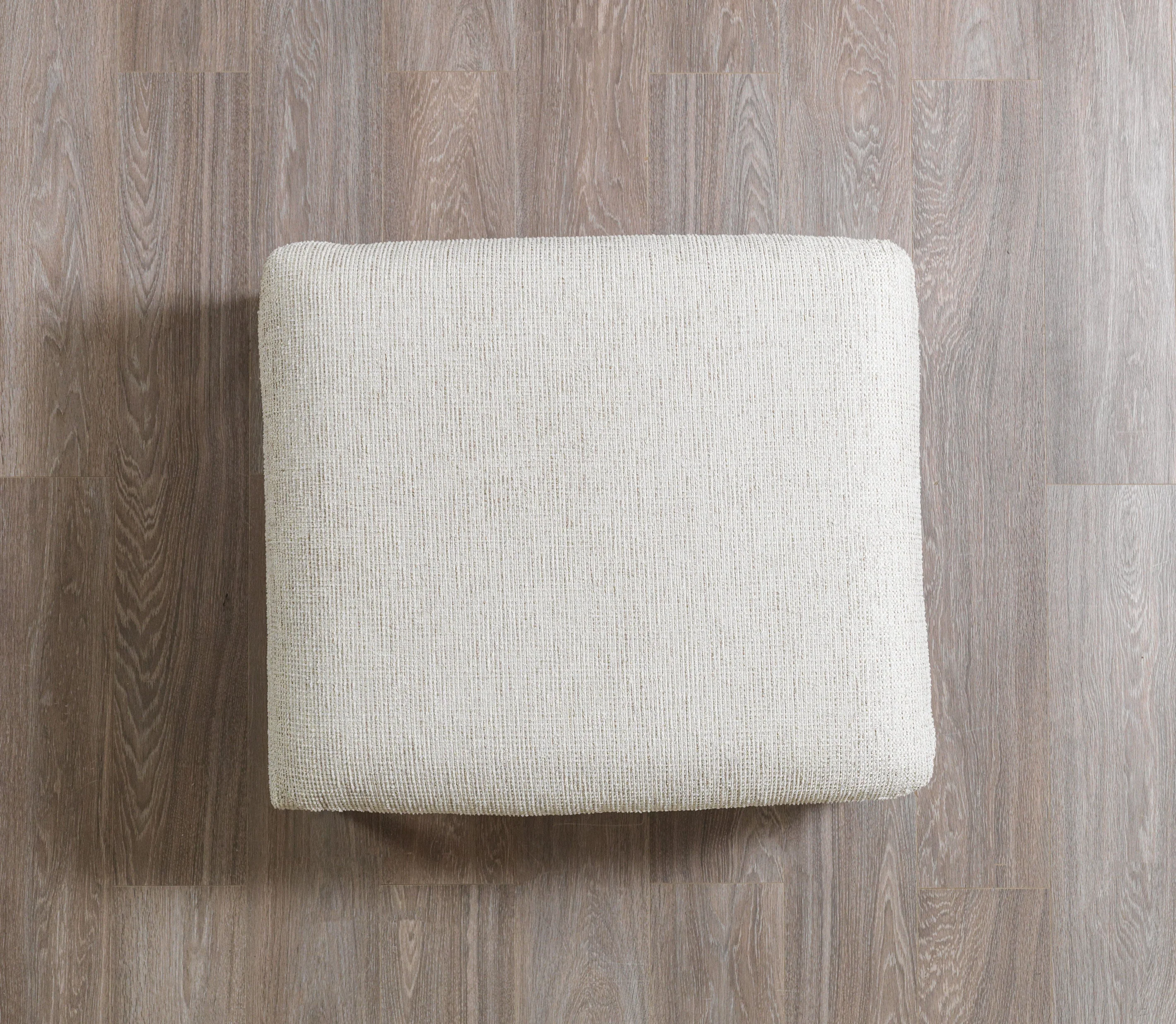 Dylan Ivory Linen 3-Piece Curved 126" Sectional with Ottoman - Image 24