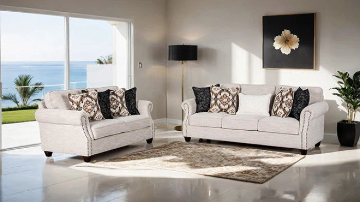 Earley Beige Loveseat - Image 5