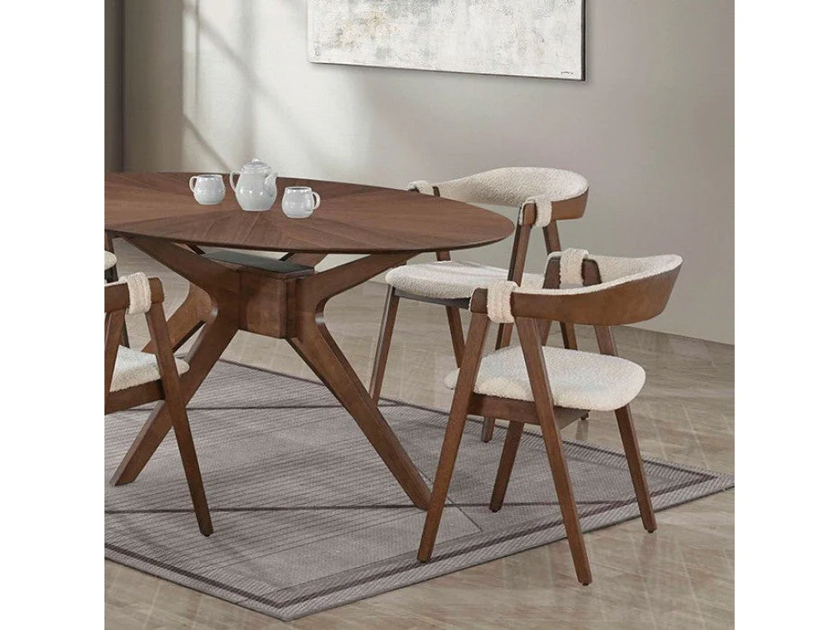 Ebikon Walnut Oval Dining Table