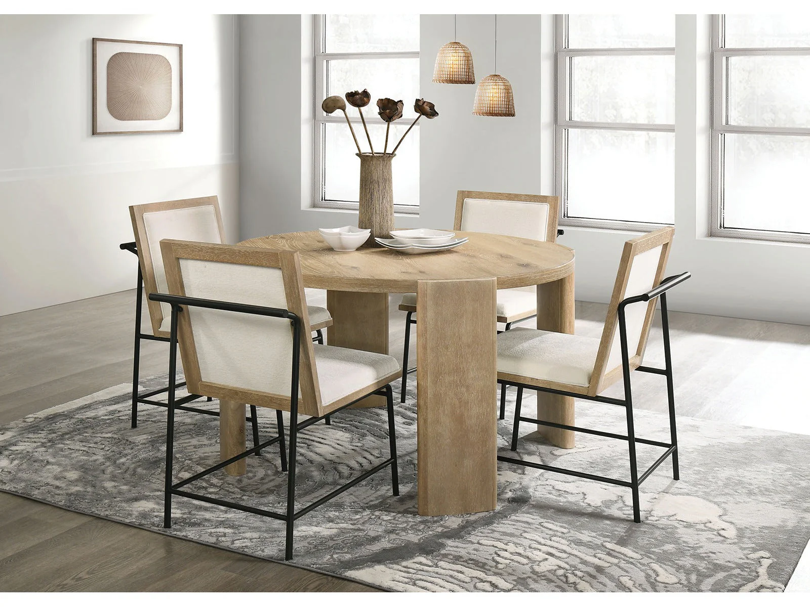 Edenbridge Oak 5 Piece Dining Set