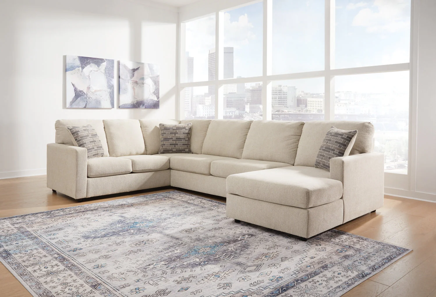 Edenfield 3-Piece Sectional with Chaise - Image 4