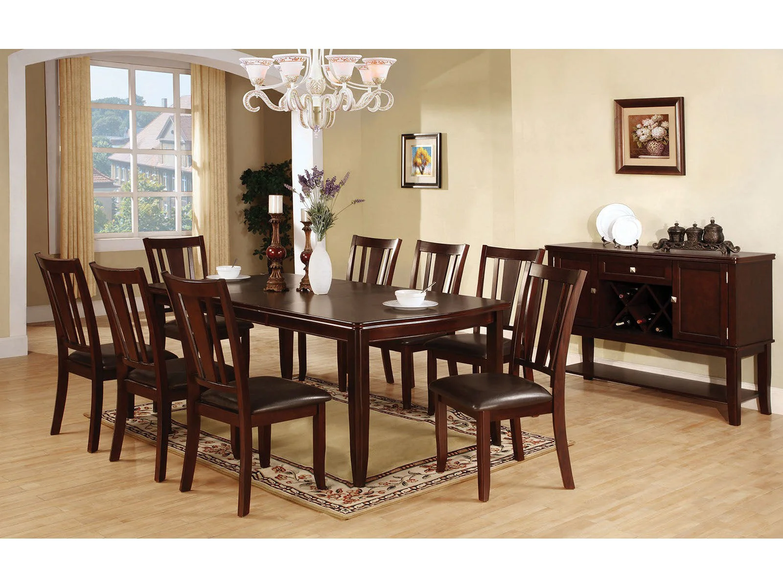 Edgewood Espresso 9 Pc. Dining Room Set