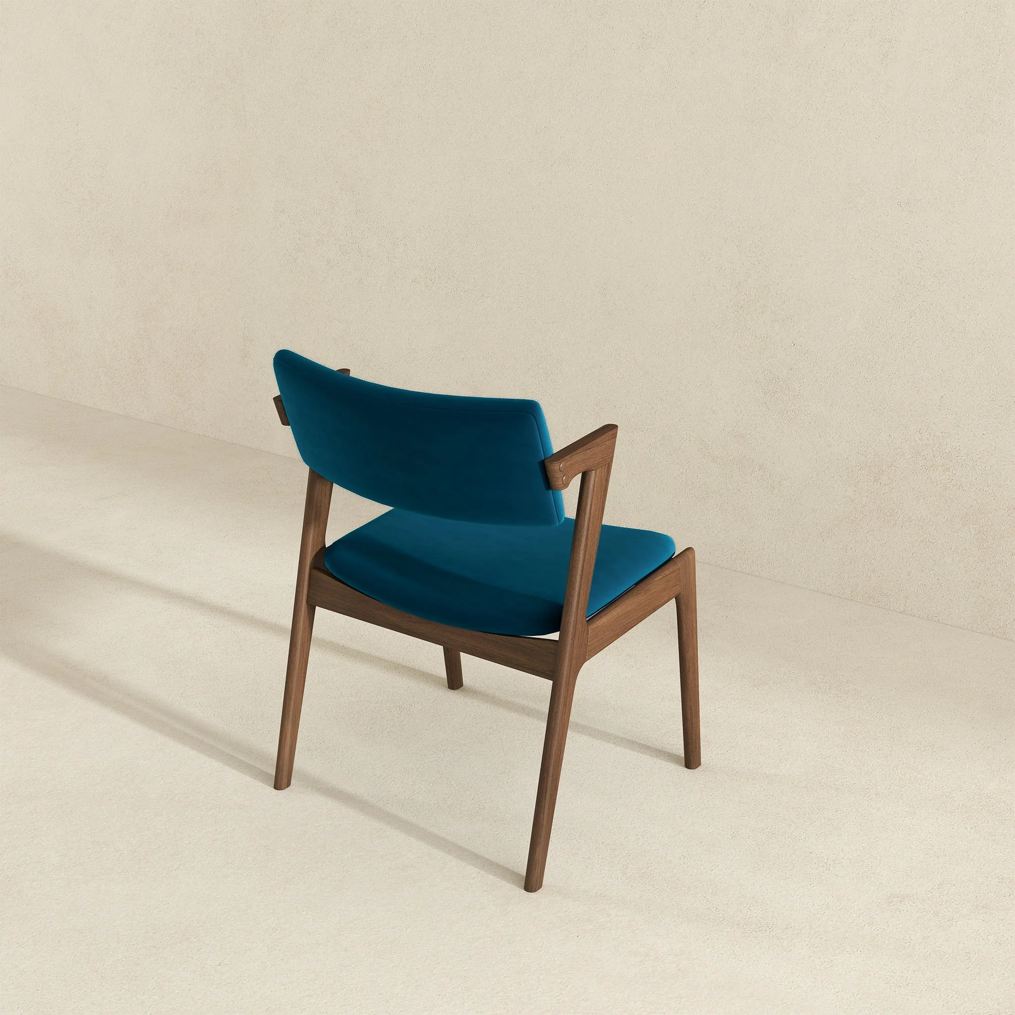 Edwin Teal Velvet Dining Chair (Set Of 2) - Image 3