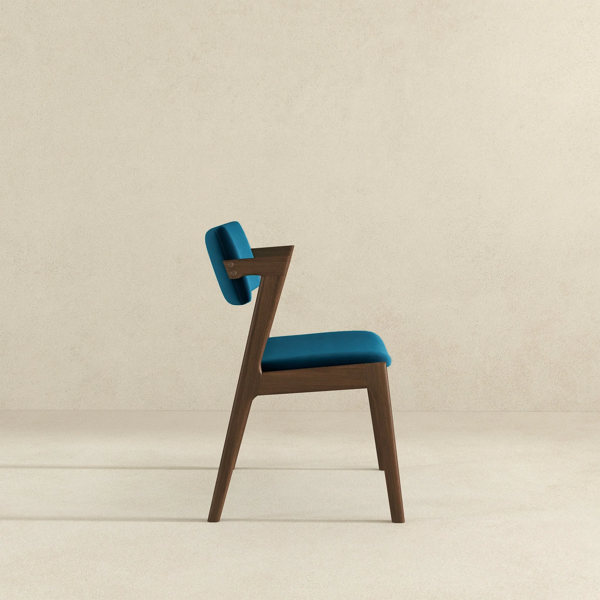 Edwin Teal Velvet Dining Chair (Set Of 2) - Image 4