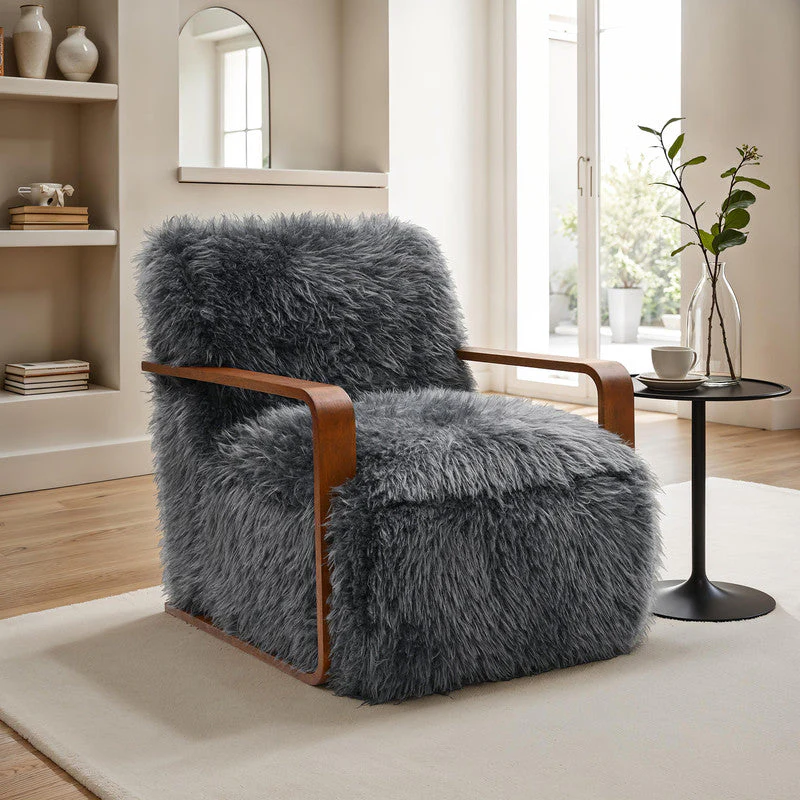 Elardo Charcoal Gray Accent Chair - Image 2